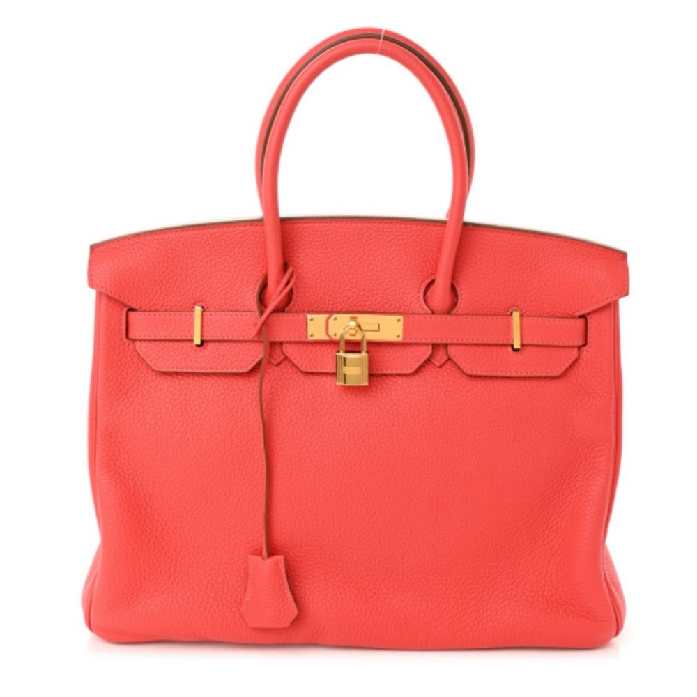 BIRKIN togo leather 35cm rouge pivoine